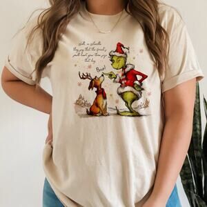 Grinch Christmas T-Shirt Whimsical Nostalgia Graphic Print Unisex Streetwear